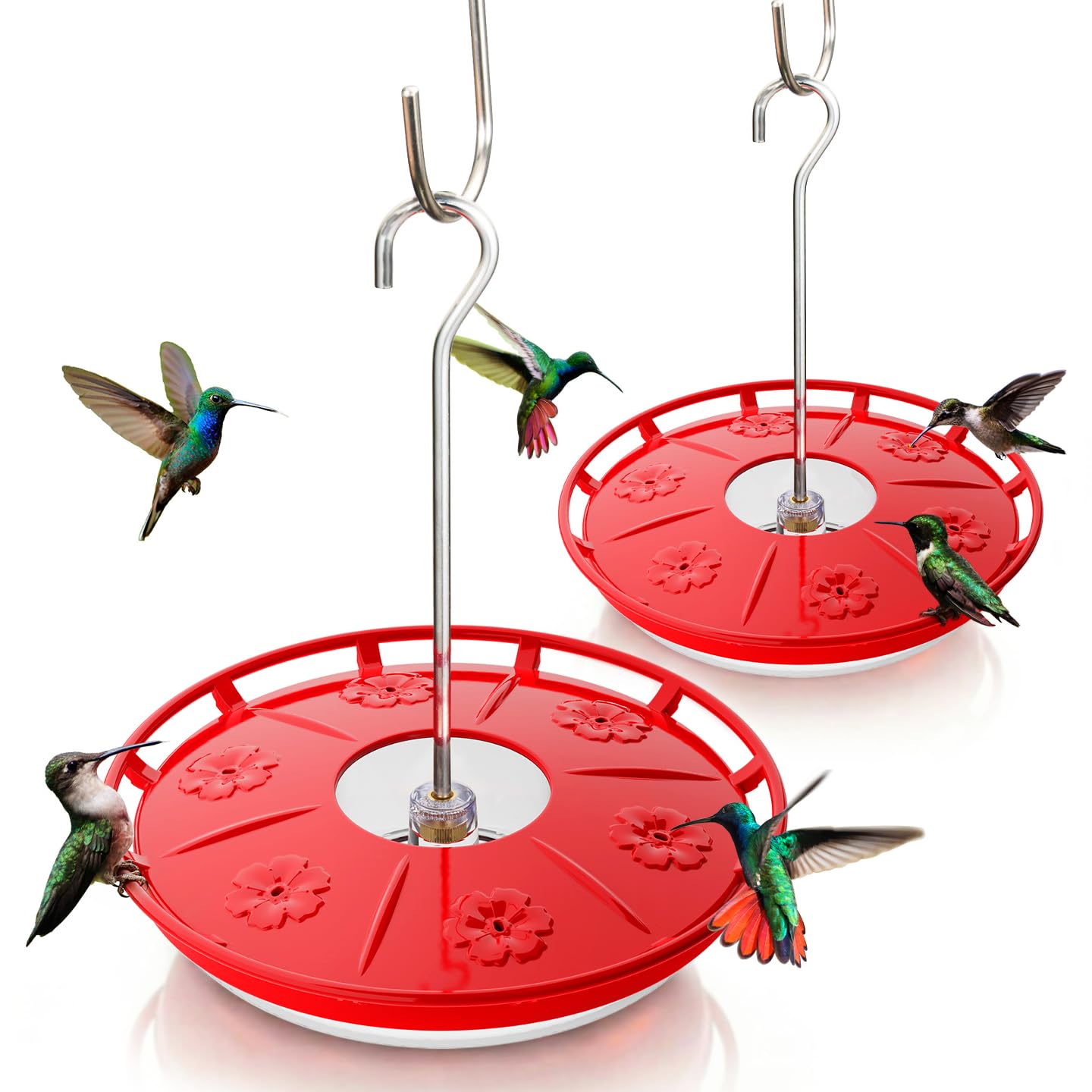 Kingsyard 2 Pack 16 OZ Disc Hummingbird Feeder
