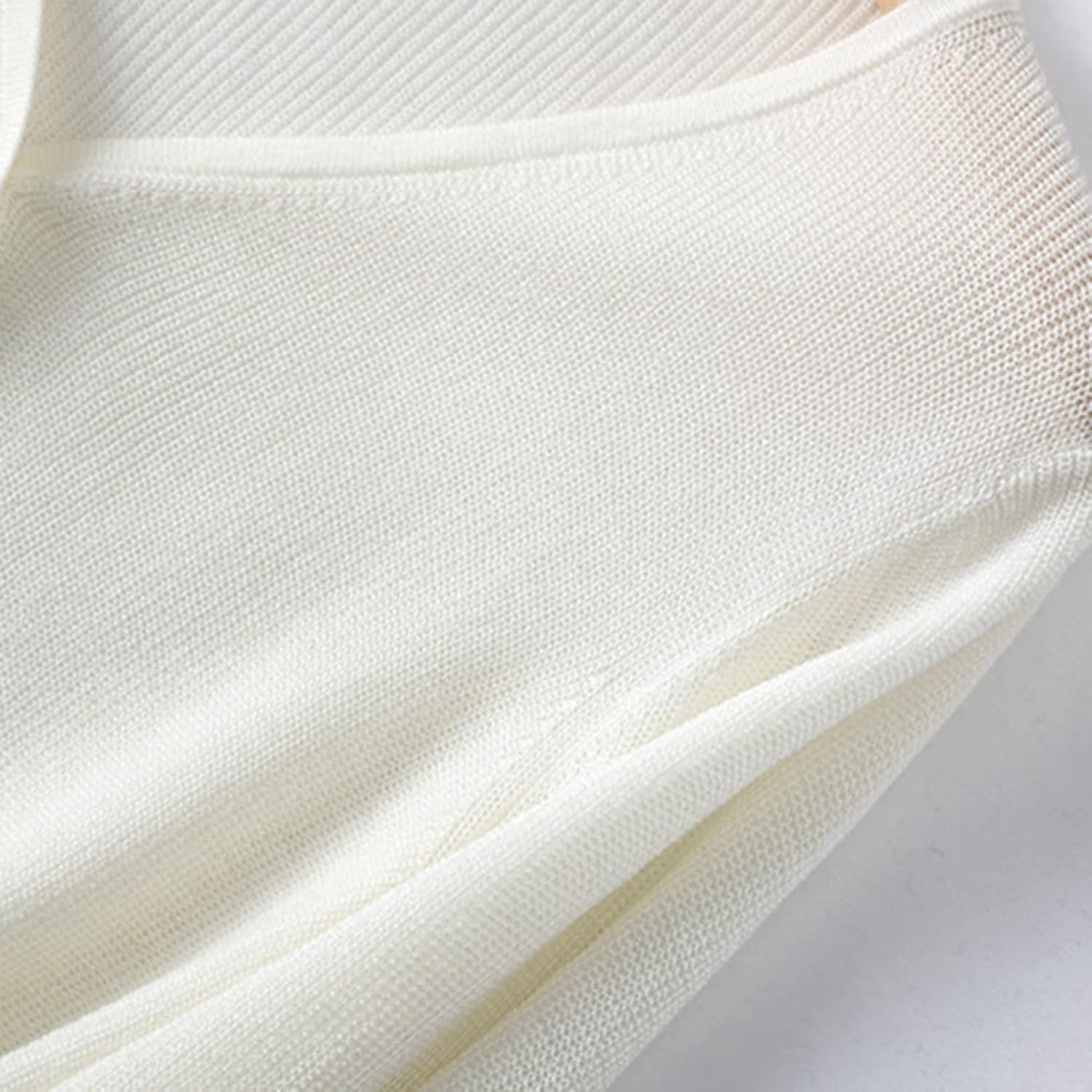 [ZWYM] カーディガン レディース Vネック ニット ボレロ セーター 無地 長袖 ショート丈 薄手 通気性 保湿性 シンプル