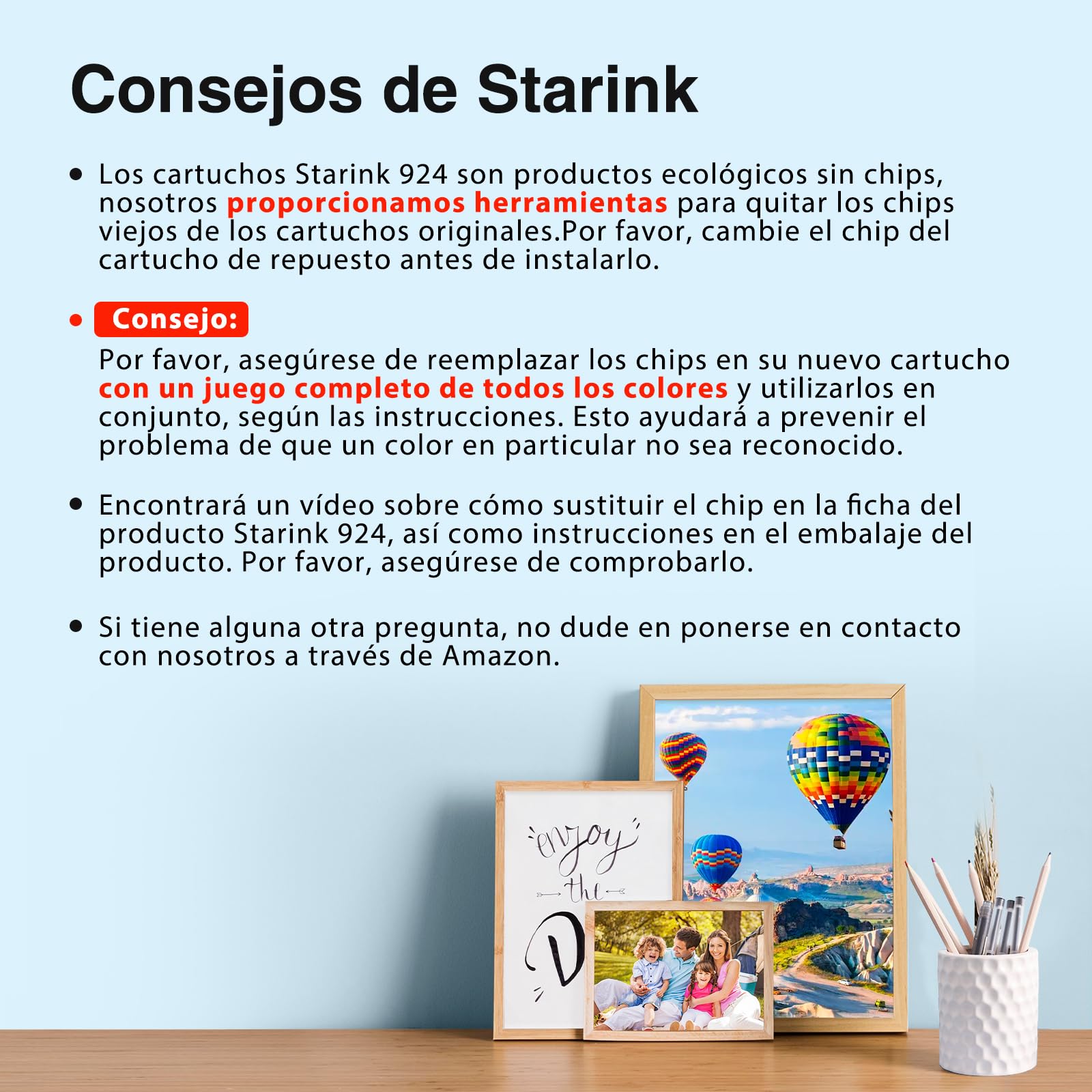 Starink 924 - Cartuchos de Tinta Compatibles con HP 924 924e para HP OfficeJet 8120e 8122e 8124e 8125e pour OfficeJet Pro 8130e 8132e 8134e 8138e 8139e (4 Unidades, Sin Chip) — view 7