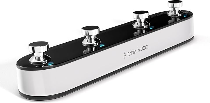 ENYA INSPIRE & SONIC JT Electric Guitar Compact Foot Pedal Controller-Smart App Integration & Instant Tone Switching