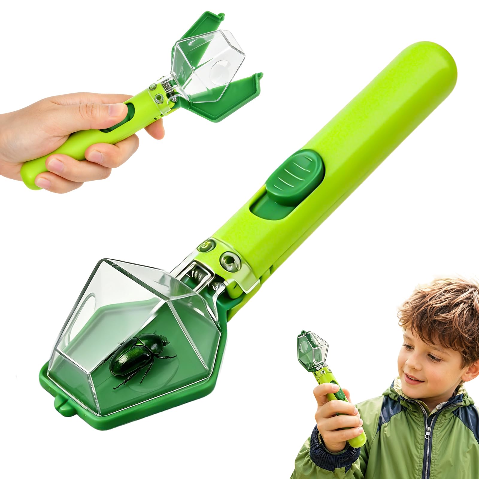 Bug Catcher for Kids, Bug Catcher Kit with 6X Magnifying Glass,Portable Bug Hunting Kits for Children for Indoor Outdoor Home Garden, STEM Educational Science Toy for Nature Exploration