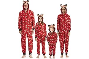 Christmas Family Pajamas Matching Sets Deer Onesies Jumpsuits for Kids