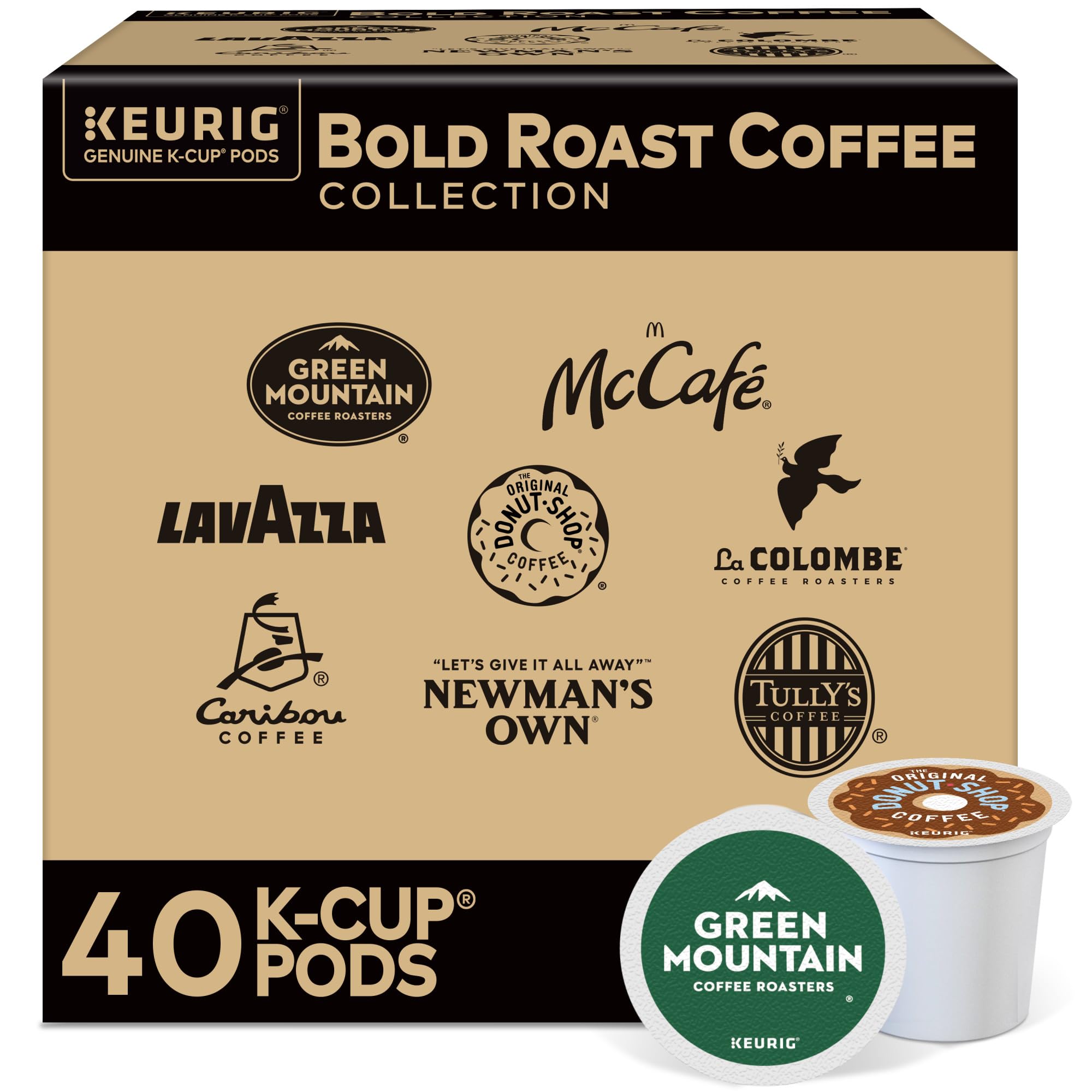 Keurig Bold Roast Coffee Collection Variety Pack Keurig Single Serve K-Cup Pods 40ct
