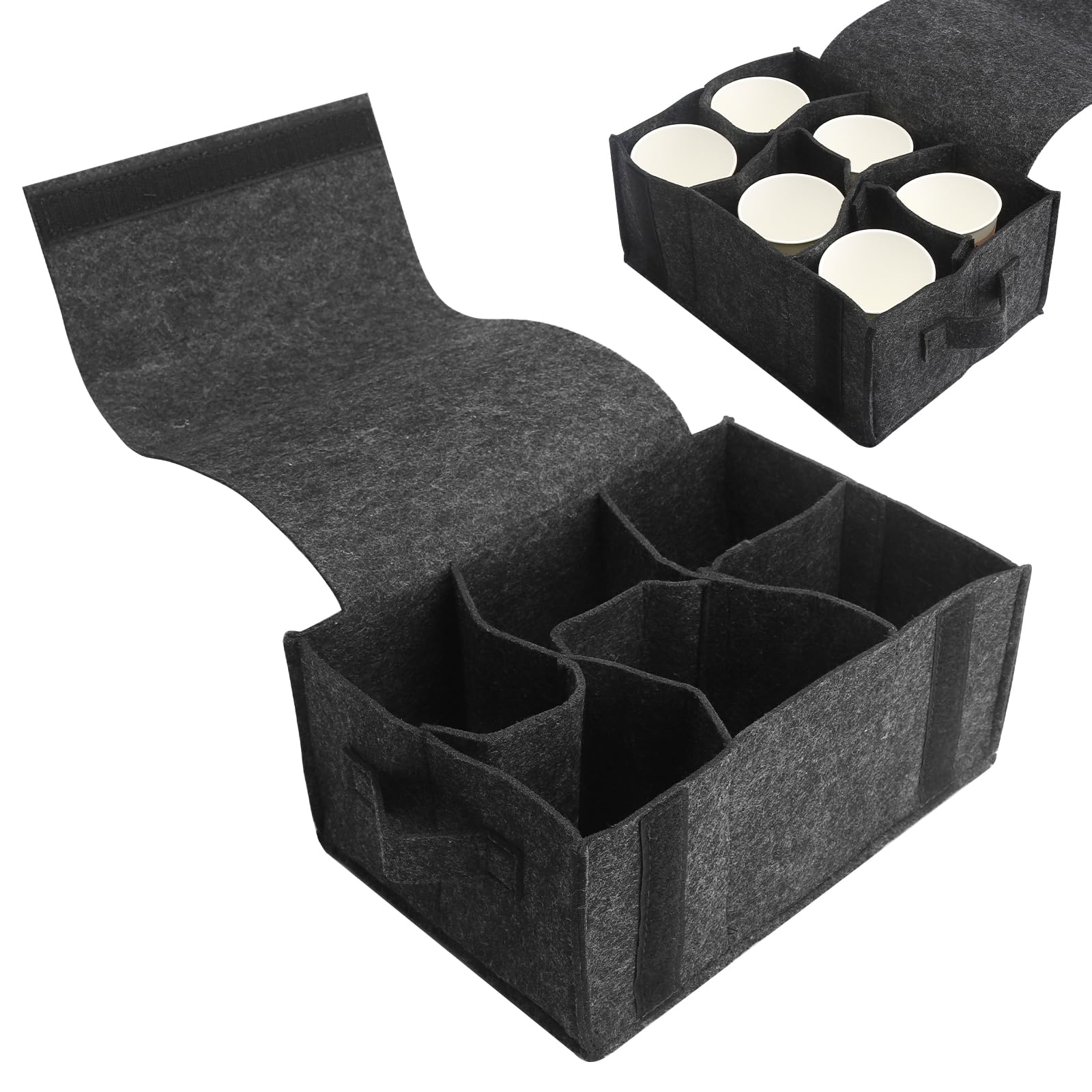 Soporte para platos para caravana, bolsa de fieltro para almacenamiento de tazas, soporte para tazas, caravana, organizador de caravanas, camping, camping, almacenamiento de tazas