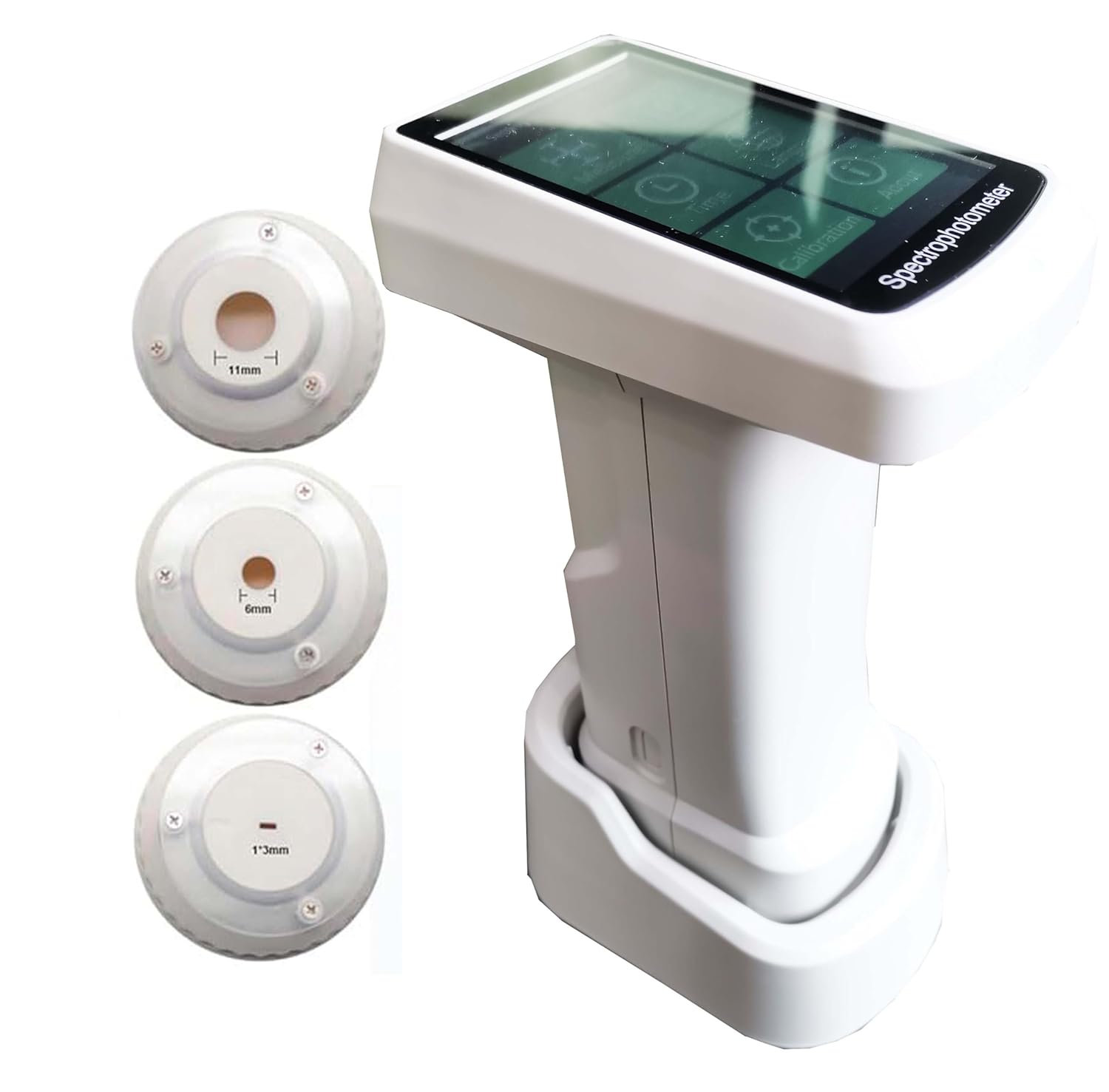 Multi Apertures Spectrophotometer Three Aperture Φ11mm Φ6mm 1 * 3mm Colorimeter with Measuring Structure D/8 SCI+SCE Ultra-high Repeatability Accuracy 0.03 Mass Storage USB Bluetooth Interface