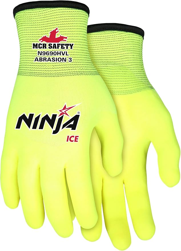 MCR Safety Ninja® Ice HiVisibility 15 Gauge Nylon Insulated Cold