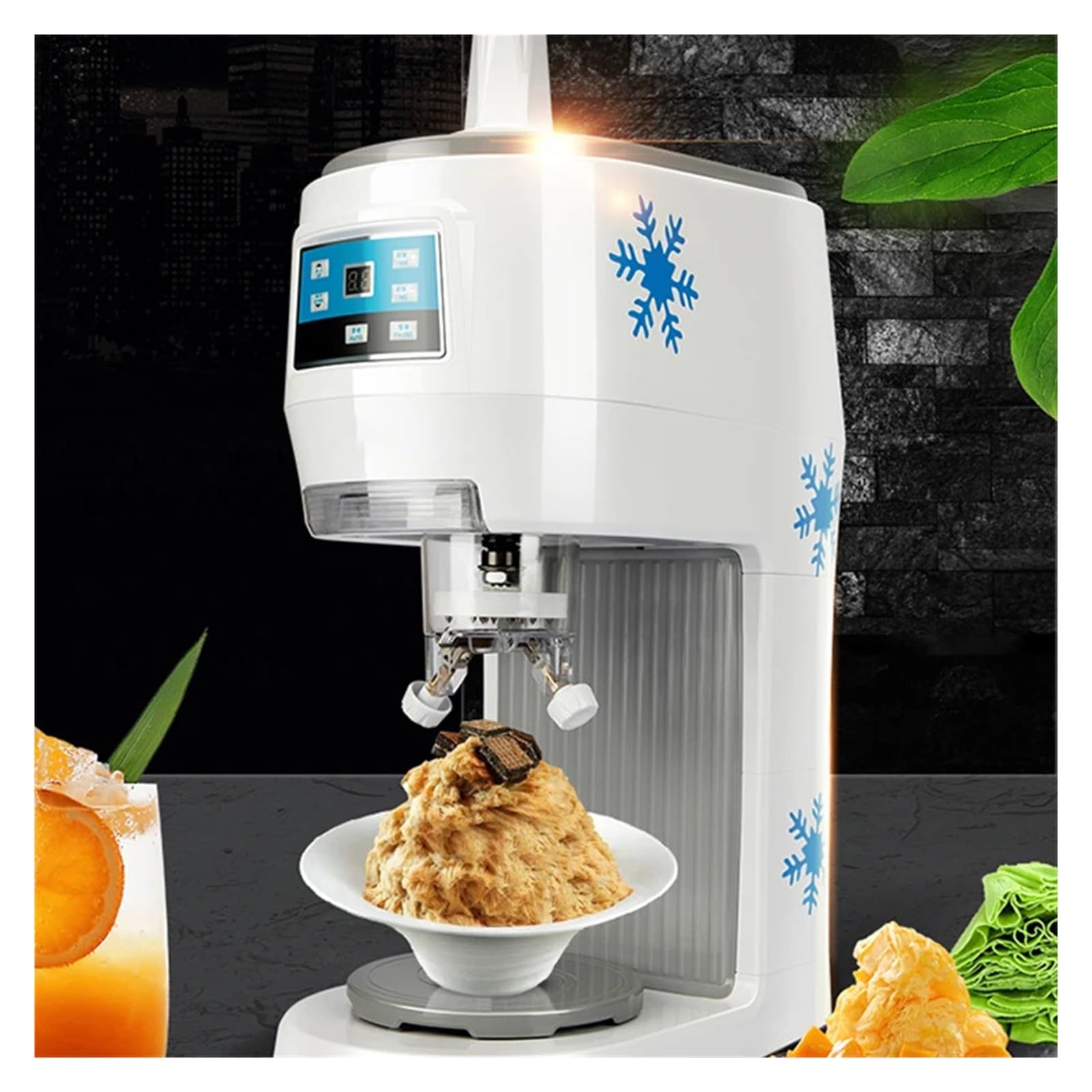 Elektryczna Golarka Do Lodu Komercyjna Automatyczna Kruszarka Maszyna Smoothie Rozdrabniacz Błota Pośniegowego Używany W Sklepach Z Napojami Powerful Ice Crushing