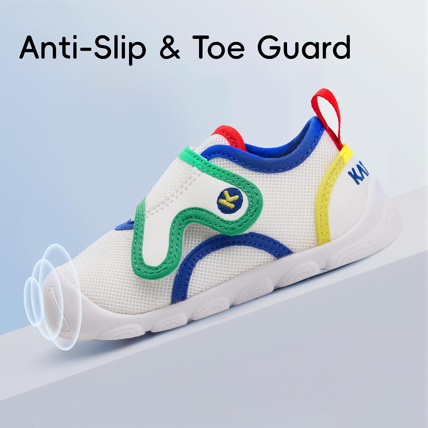 Toddler Wide Toe Box Shoes Baby Girls Boys First Walker Shoes Kids Breathable Non-Slip Lightweight Tennis Indoor Sneakers