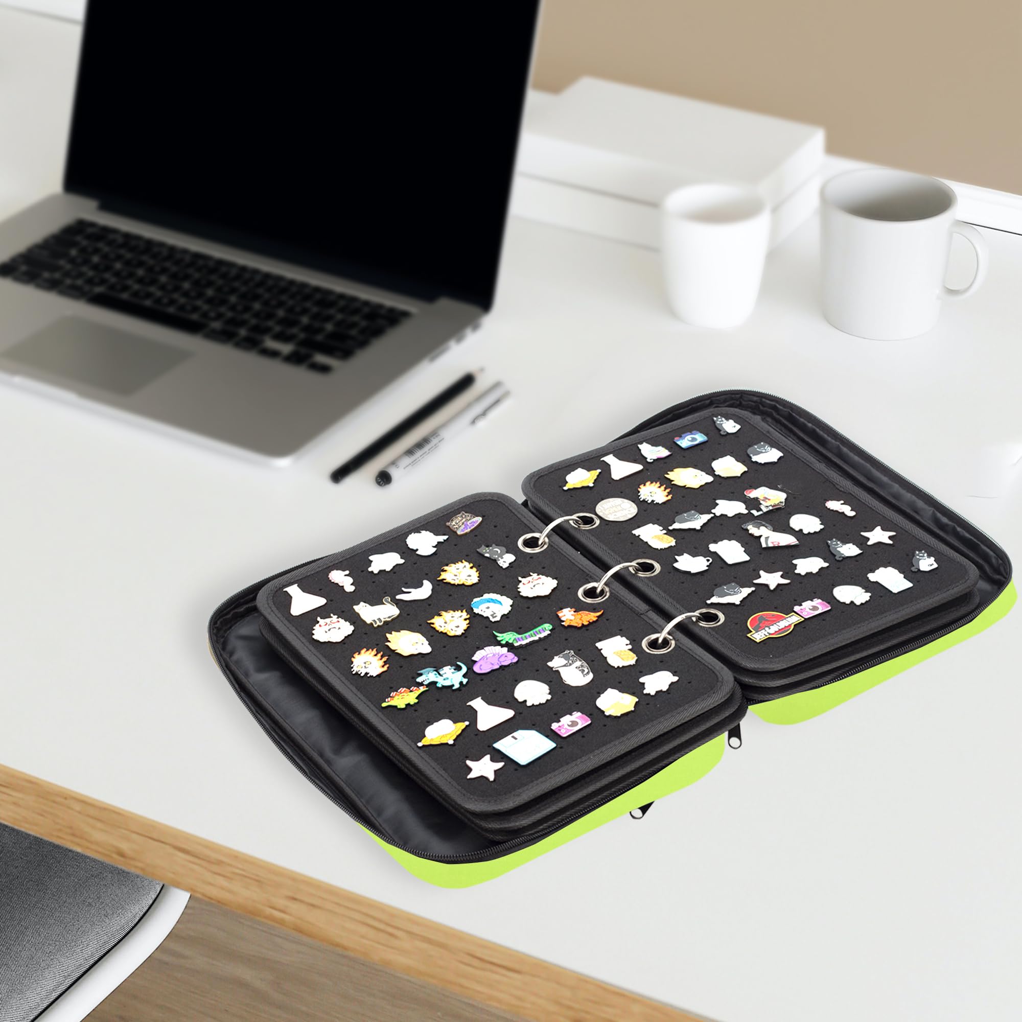 Pin Collection Storage Snapklik.com : Enamel Pin Display Pages Pin Carrying Case, Pins ...