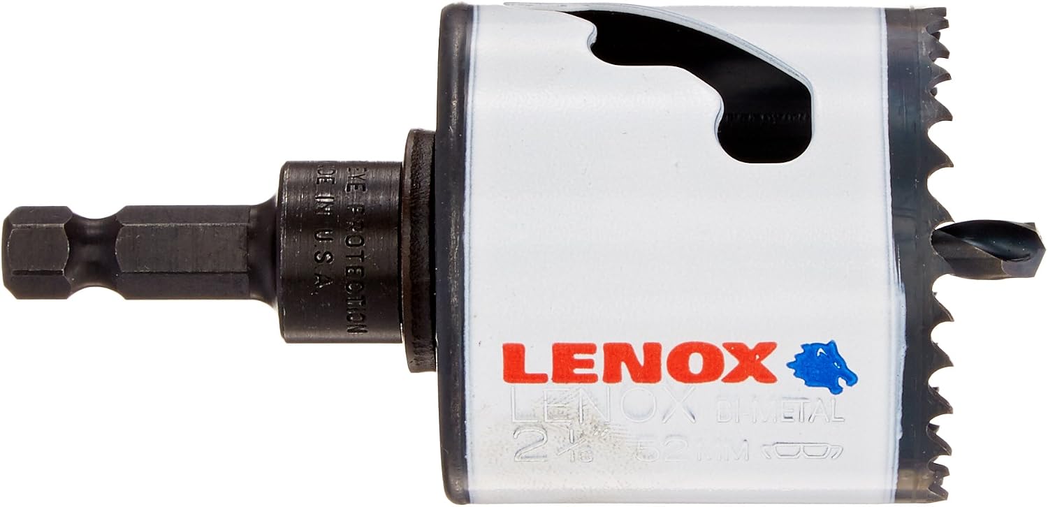 Lenox Tools - 1772780 Bi-Metal Speed Slot Arbored Hole Saw with T3 Technology, 2-1/16"