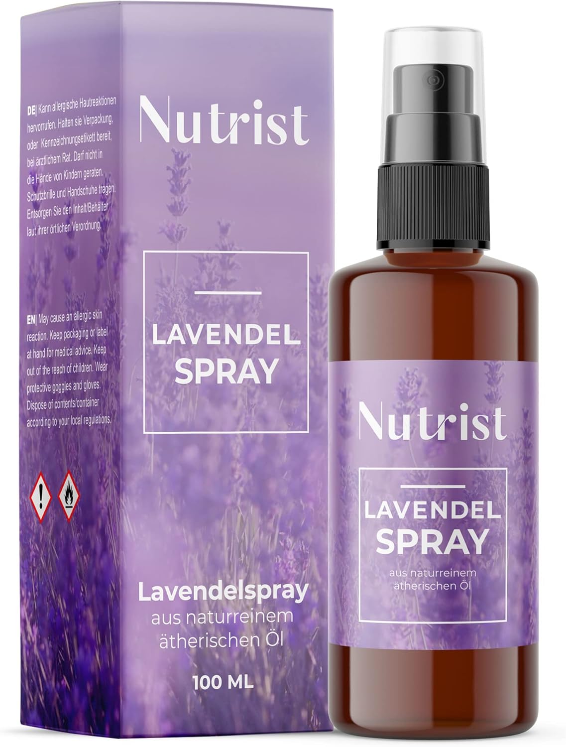 Nutrist Pillow Lavender Spray 100ml Lavender Spray for Fall