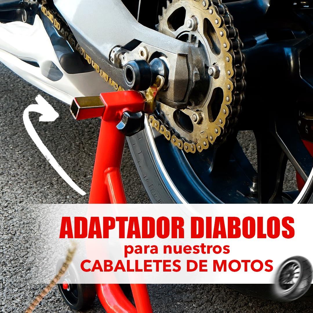 ADAPTADOR DIABOLOS Válido para nuestros CABALLETES DE MOTOS marca RZ TOOLS