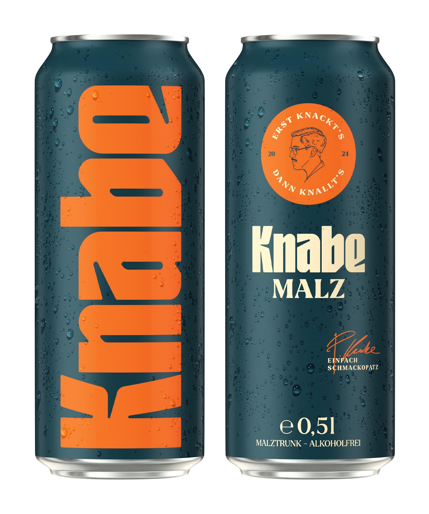 Knabe Malz – Malzgetränk, alkoholfrei, 24 x 500 ml Dosen (= 12 Liter)