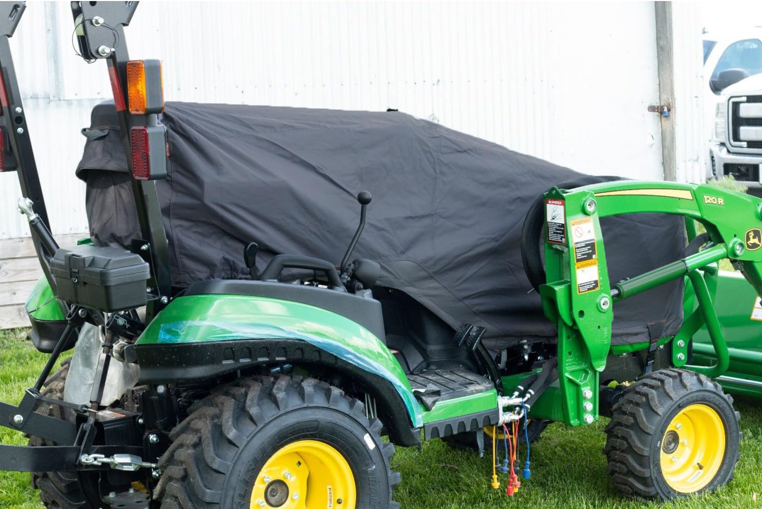 Tractor Cover Waterproof Compatible with Kubota,John Deere,Mahindra, Bobcat,Compact Utility Tractor Cowling Cover Heavy Duty Tractor Accessories