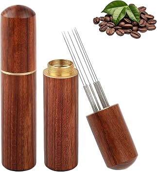 WDT Tool Espresso Coffee Distribution with 6 Stainless Steel Needles 0.35mm