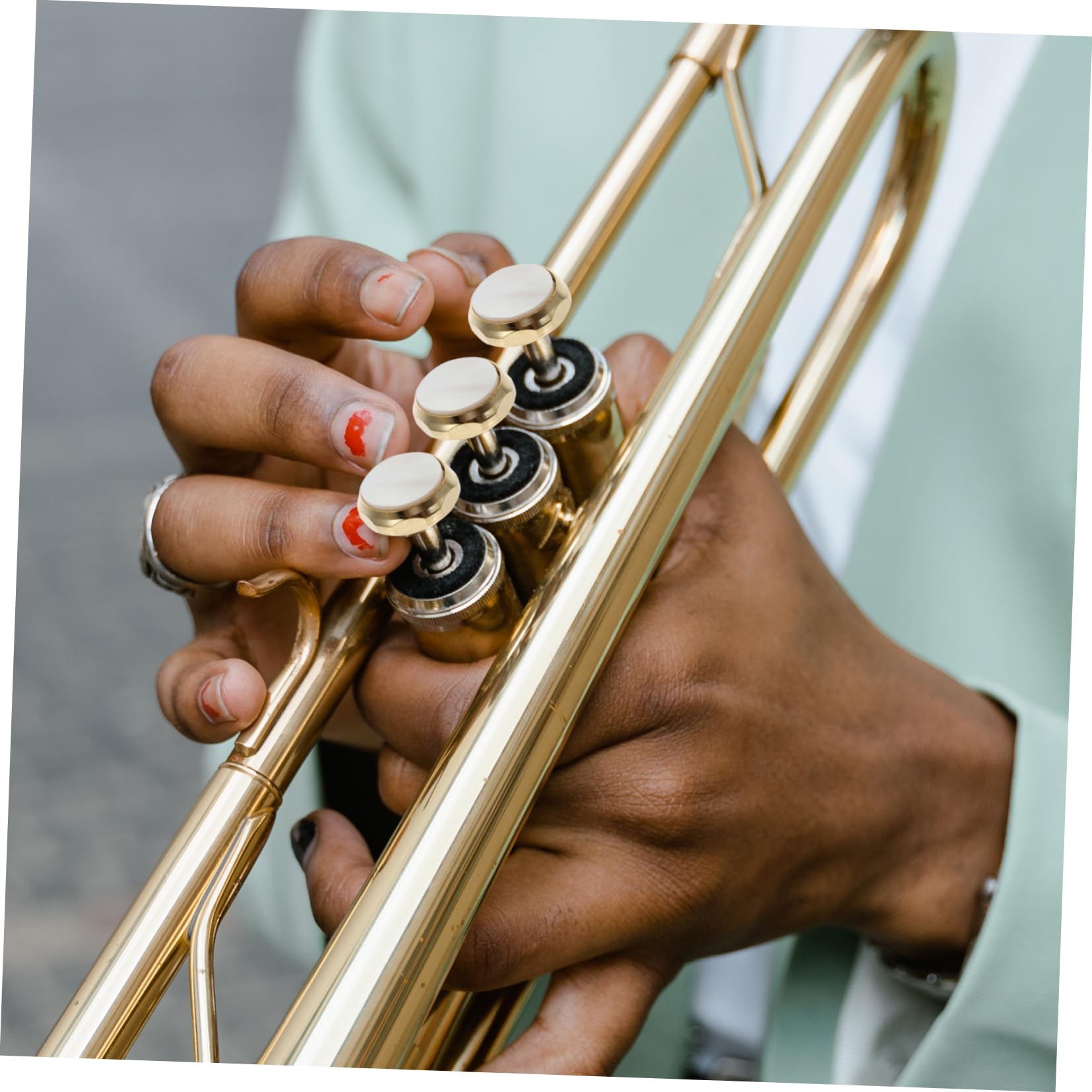 TOYANDONA 2pièces Accessoires Trompette Boutons Piston Avec Couvercle Pression Pratique Et Pour Instruments à Vent