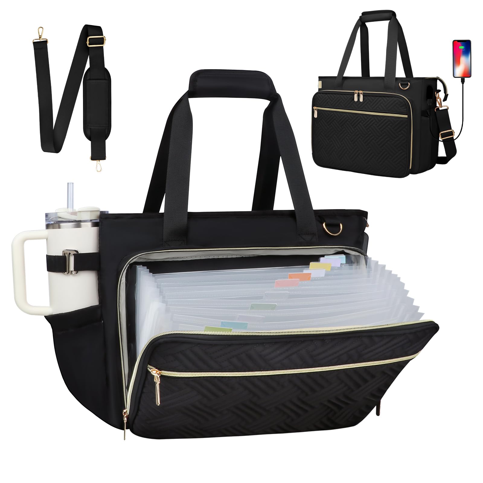 Amazon.com: Sambois Women Teacher Tote Bag, 15.6 Inch Laptop Work