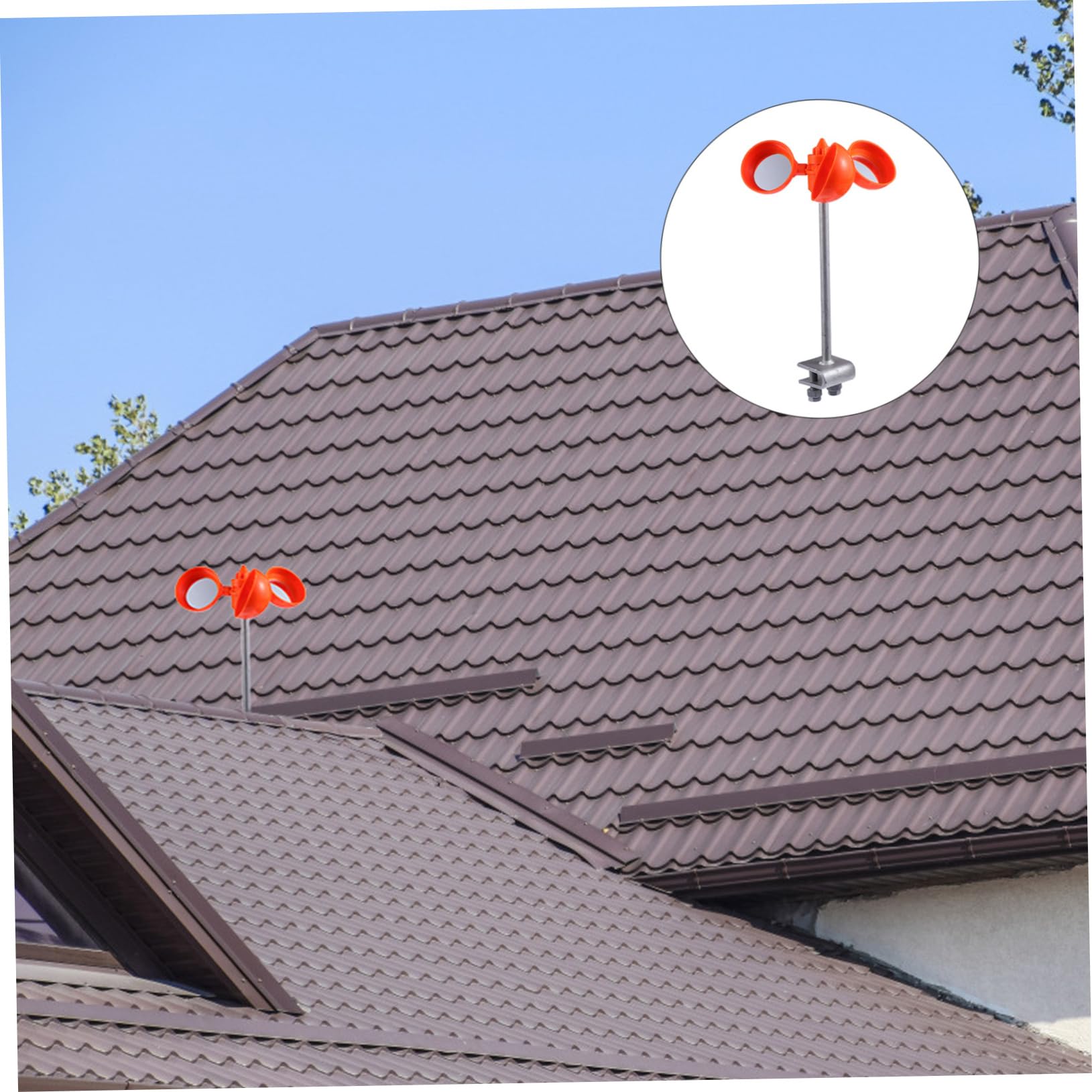 ibasenice Spiegel-Vogel-abwehr-windrad für Garten und Pool Rotiert im Wind und Schreckt Vögel Ab