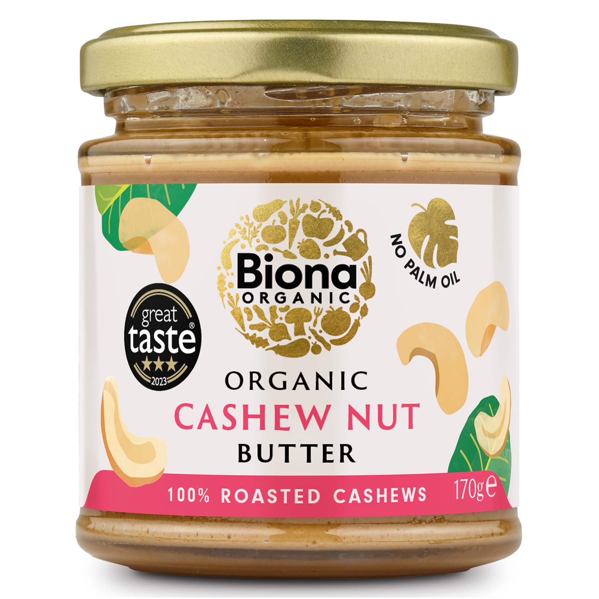 Biona Organic Cashew Butter 170g - 2 Pack