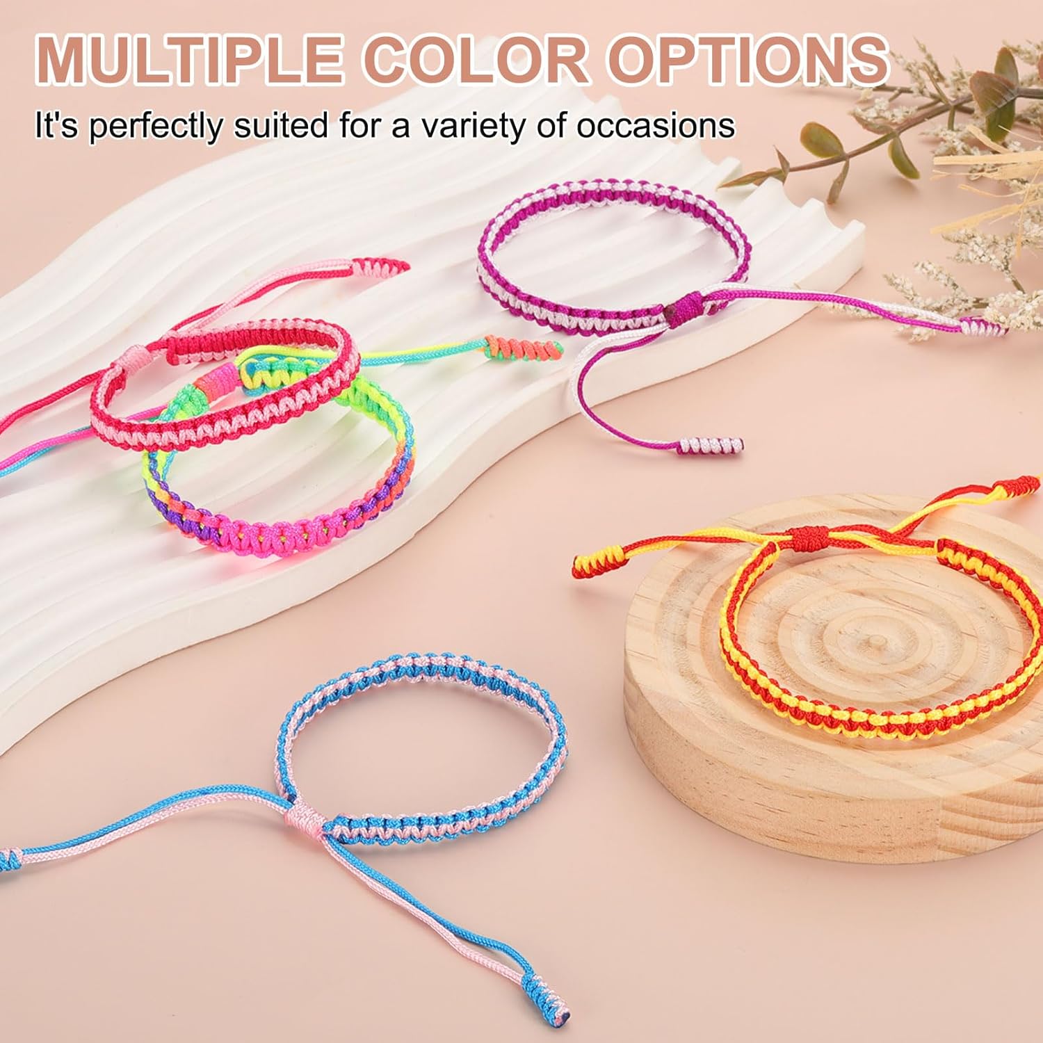 PATIKIL Braided Bracelet, Mens Women Tibetan String Bracelet Handmade Lucky Prayer Protection Rope Bracelet Adjustable Size for Gifts Anniversary Family - Image 6