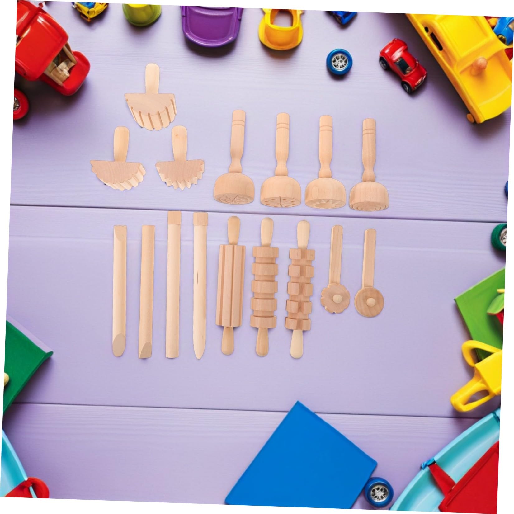 Creativo di Pasta Modellabile per Strumenti in Legno per attività Manuali e Sviluppo della creatività Infantile