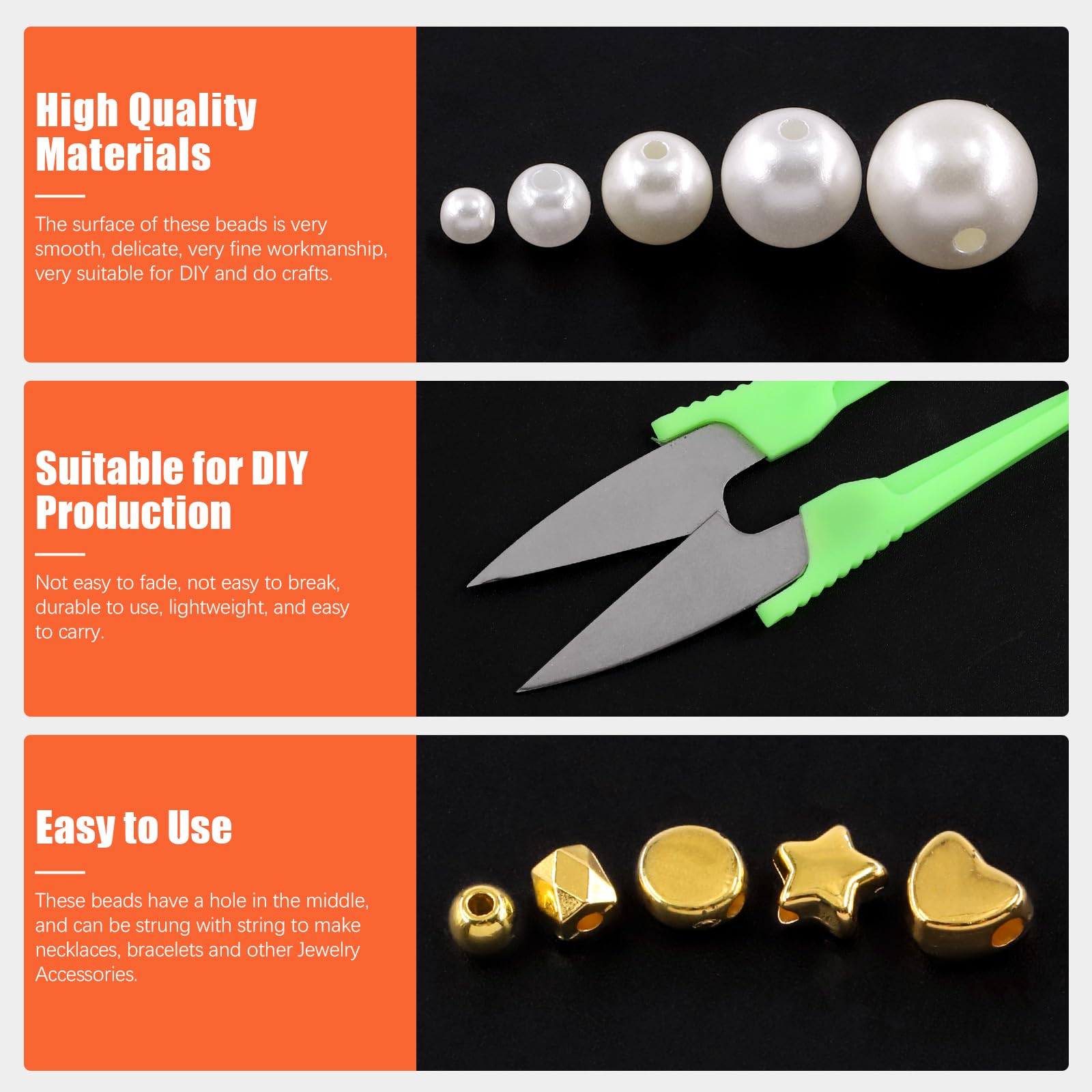 Tanstic 753Pcs Pearl Beads Kit - Image 3