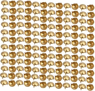 New Lon0167 200pcs 9mm Pointed Round Head Paper Brad Gold Tone for Scrapbooking DIY Craft(200 stÃ¼cke 9mm Spitze Runde Papier Brad Gold Ton fÃ¼r Scrapbooking DIY Handwerk