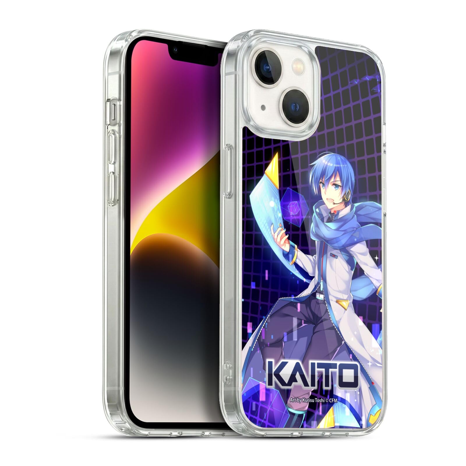 Head Case Designs Officially Licensed Hatsune Miku Kaito Characters Gel Case [Military Grade Protection] Compatible with Apple iPhone 14