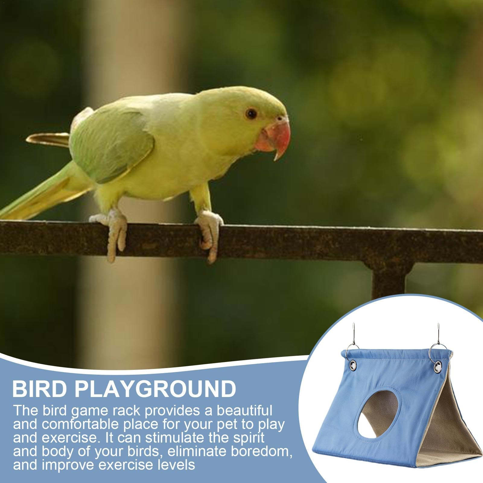 Generico Letto per Uccelli, Letto per pappagalli - per Uccelli Amaca Budgies,Comodo per Amaca per pappagalli Morbido e Traspirante per calopsitta, pappagallino Ondulato, cacatua, Pappagallo