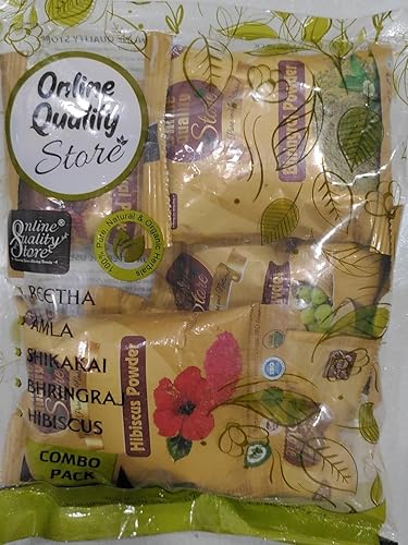 Miniatura 2 de Online Quality Store Amla Reetha Shikakai, Bhringraj e Hibiscus en polvo para cabello (paquete de 8.82 oz)