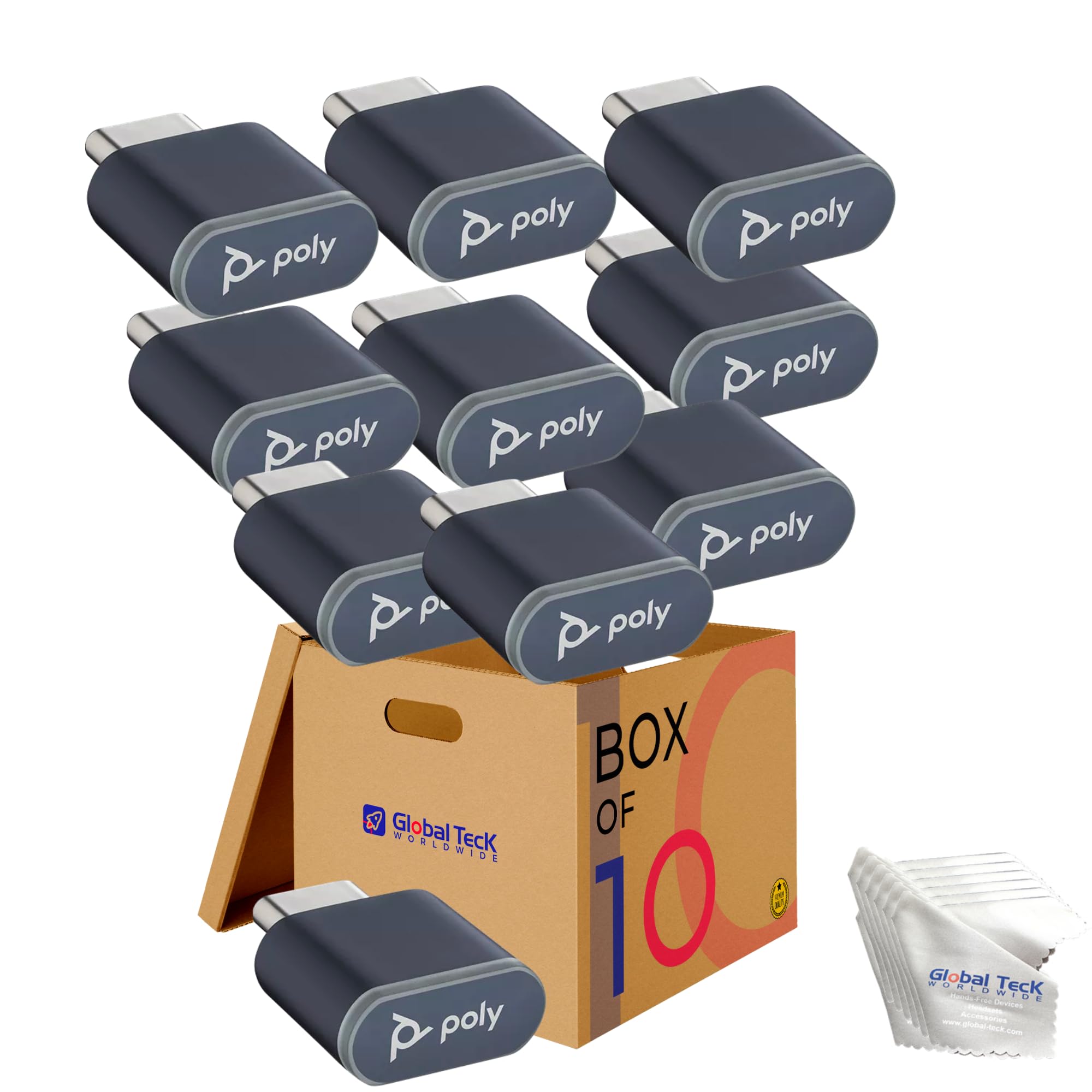Poly BT700 USB-C Bluetooth Adapter Dongle (10 Pack) -217878-01
