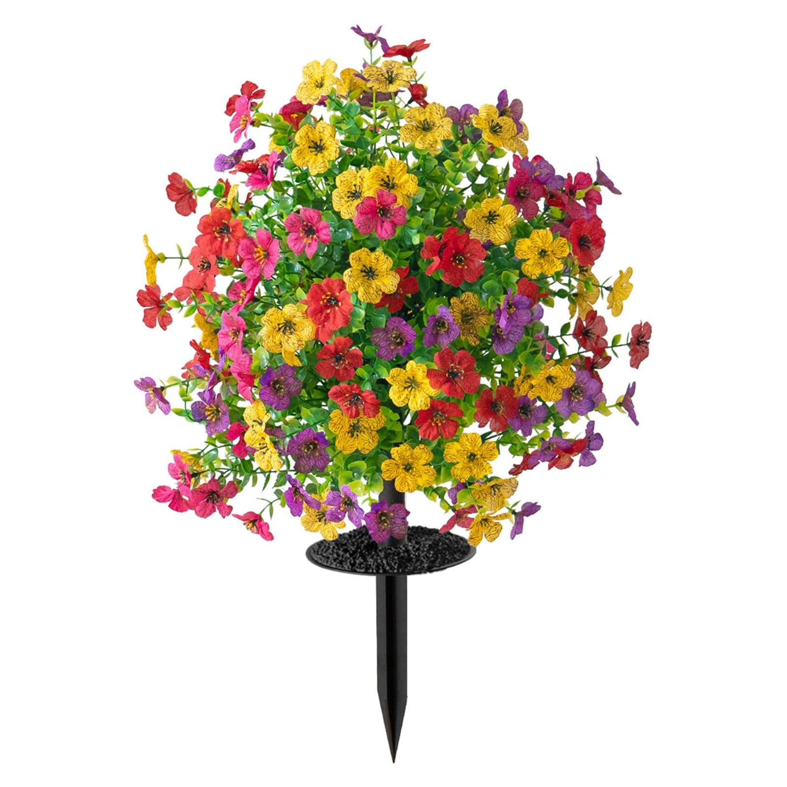 WBCDXCBB Outdoor Decoration Artificial Flowers Eucalyptus Violet Ground Insertion 1Pcs(Mixedcolor)
