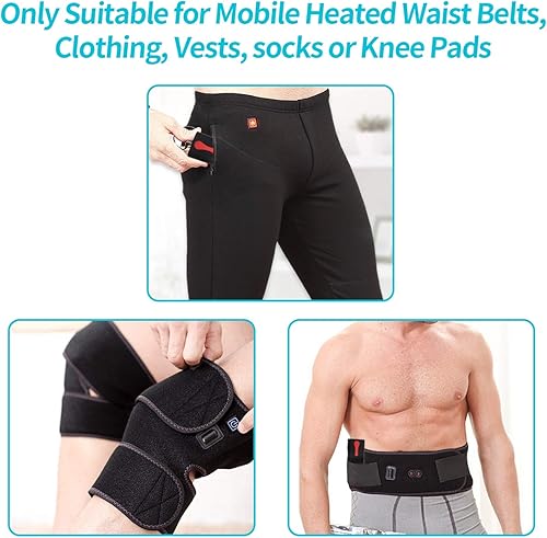 Miniatura 4 de CUEHEAT Reemplazo de batería de polímero de litio de 7.4 V para guantes calefactados, manoplas, calcetines, chaleco, chaqueta, sombrero, rodilleras,