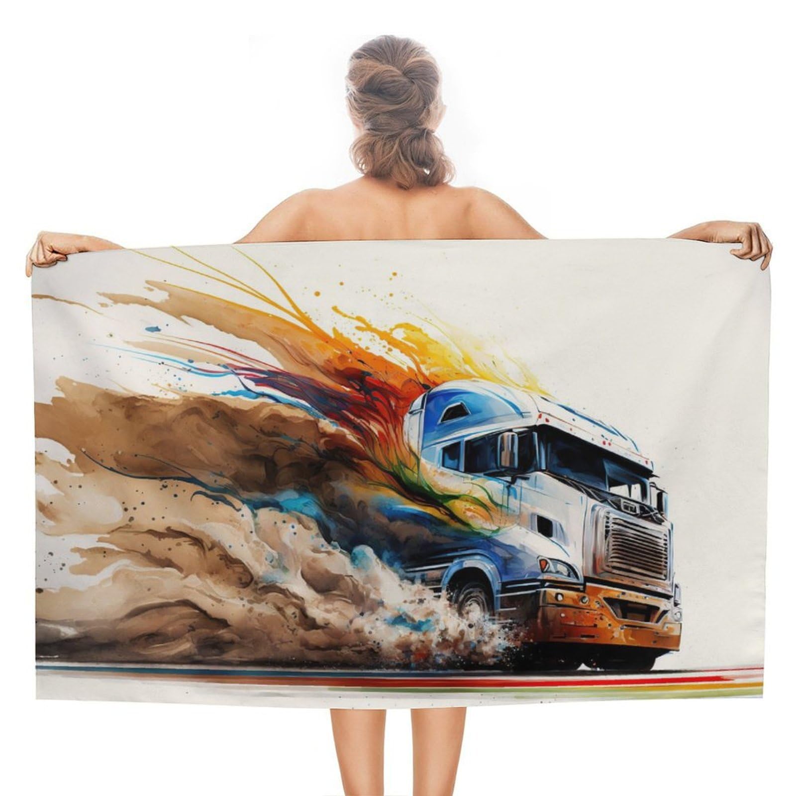Serviette de plage sans sable finie la corvée du séchage lent