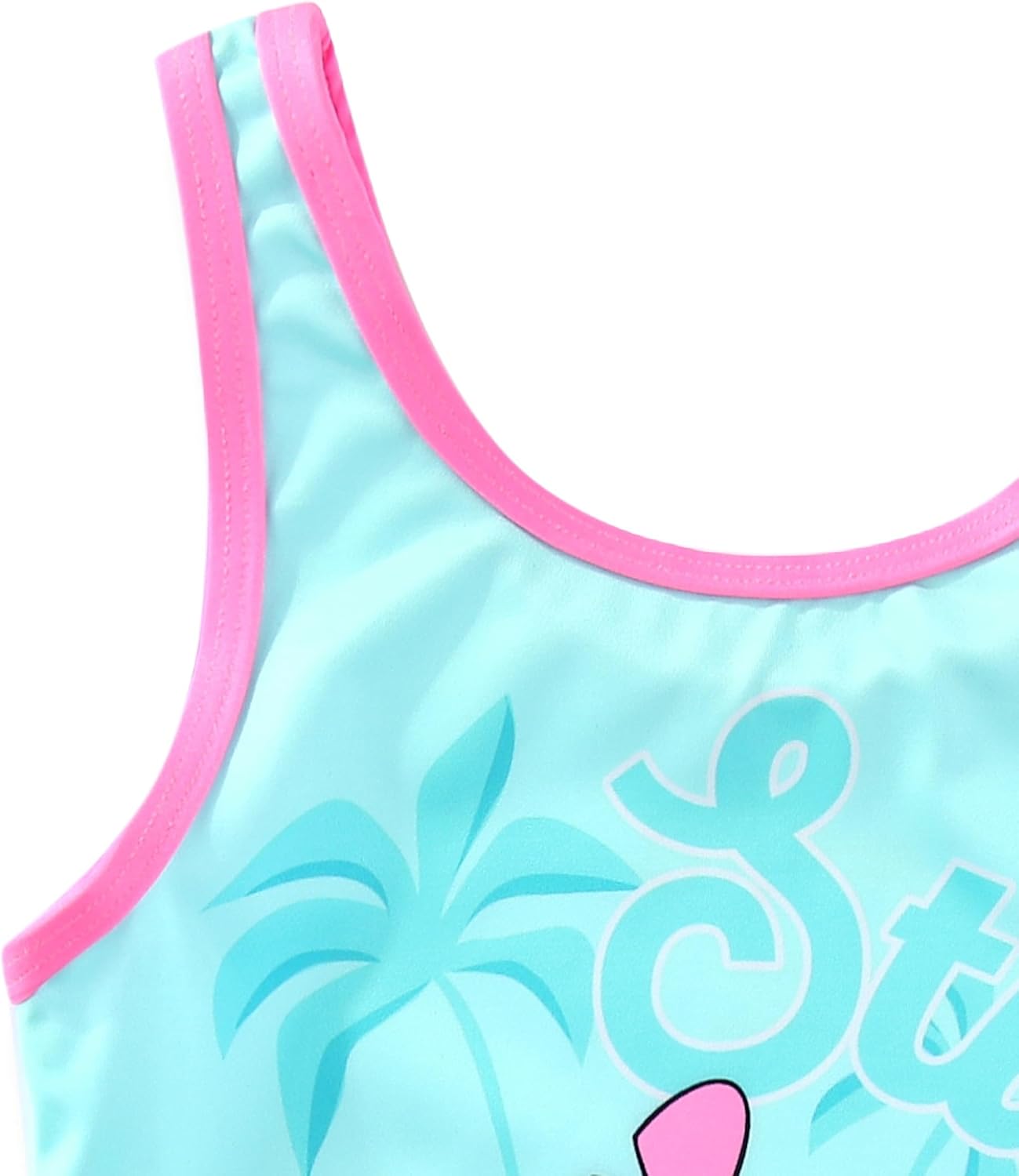 Disney Lilo & Stitch Girls UPF 50+ One Piece Bathing Suit with Mesh Cover-Up 2 Piece Set for Big Kids - Image 7