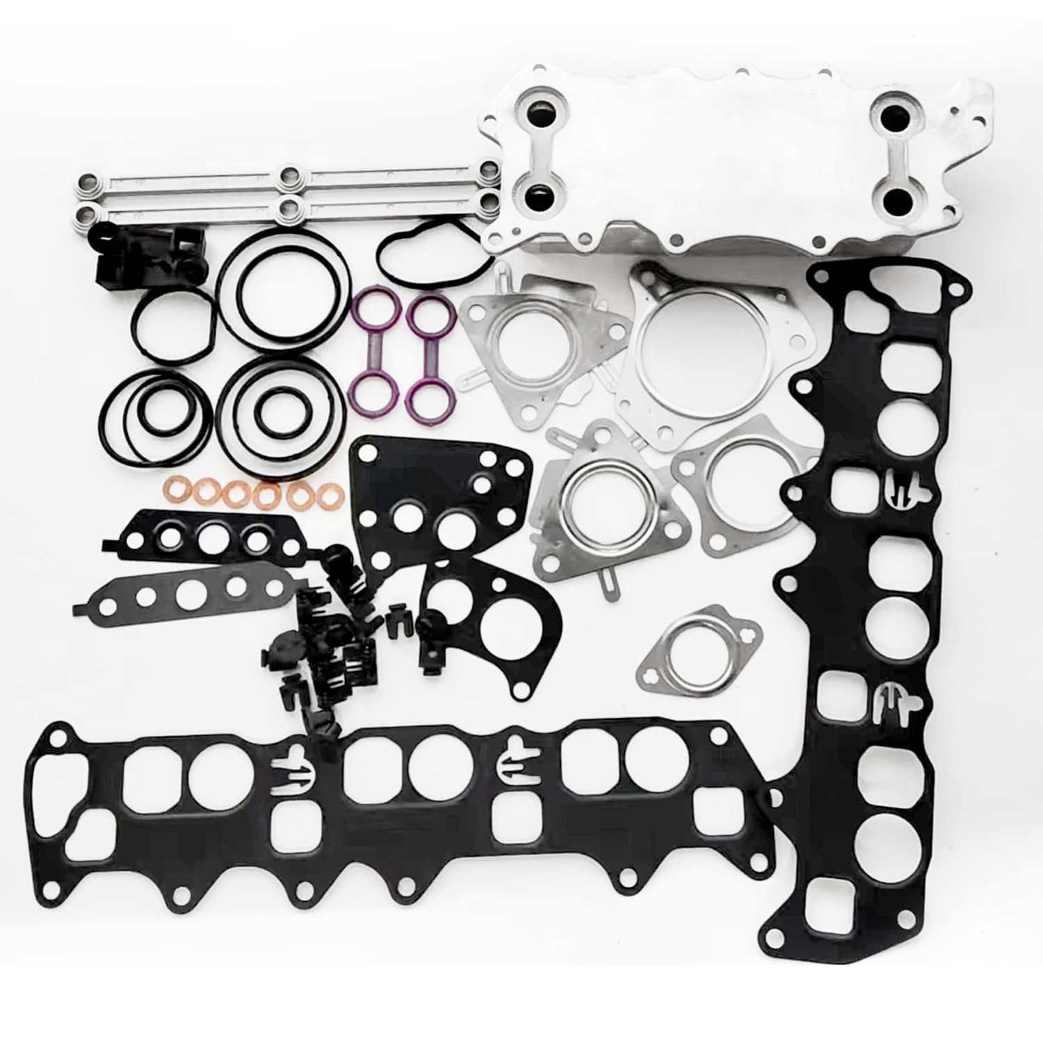 OM642 Ölkühler Dichtungssatz Kompatibel mit Mercedes Ml320 W164 W204 | ölkühler + dichtungssatz für mercedes W203 W204 W211 W212 W213 M272 OM642 6420903237 A6420907737