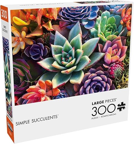 Buffalo Games - James Mertke - Suculentas simples - Rompecabezas de 300 piezas para adultos rompecabezas desafiante perfecto para noches de juego -