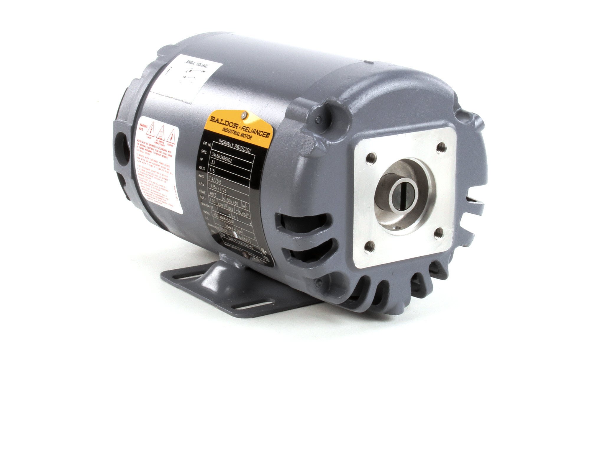 17A018 Baldor Motor, 1/3hp, Cl H 115/60