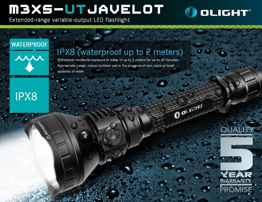Olight Lanterna tática de LED M3Xs-Ut Javelot de 1200 lúmens