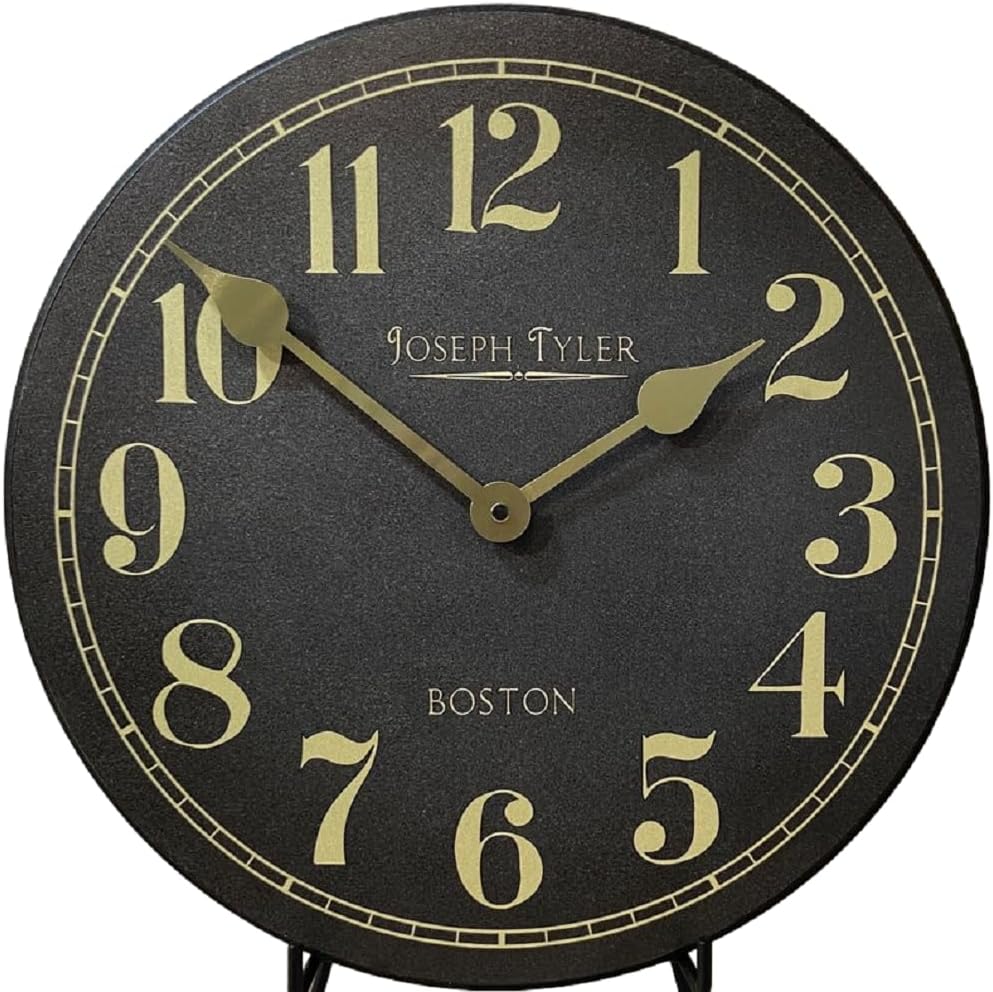 Landry Gray Large Wall Clock | Ultra Quiet Quartz Mechanism | Hand Made in USA Beautiful Crisp Lasting Color | Comes in 8 Sizes | 15-Inch