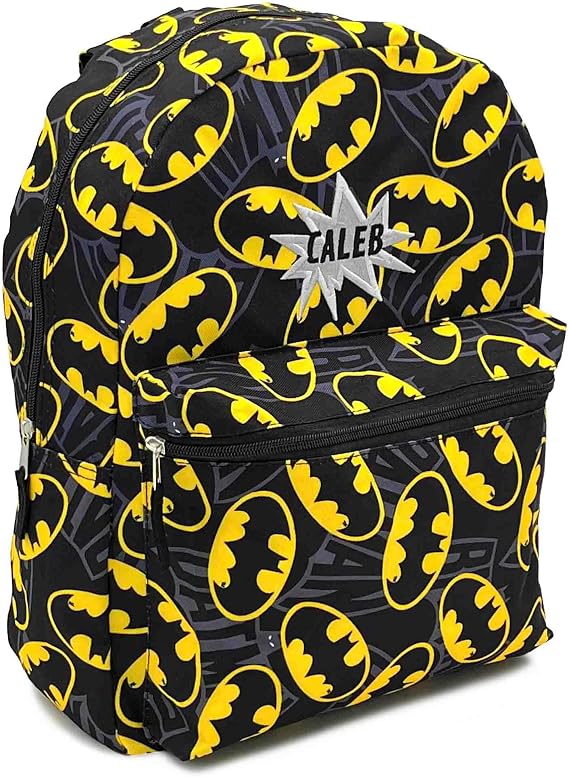 DIBSIES Personalized Kids Backpack Created Using Character Backpack (created using Batman All Over Print Character Backpack)