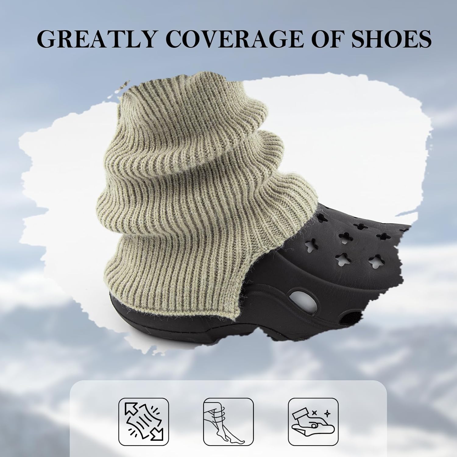 Knit Leg Warmers Girls Winter Long Socks for Women Leg Warmer Socks Thick Ankle Warmers Boots Long Leg Warmer - Image 5