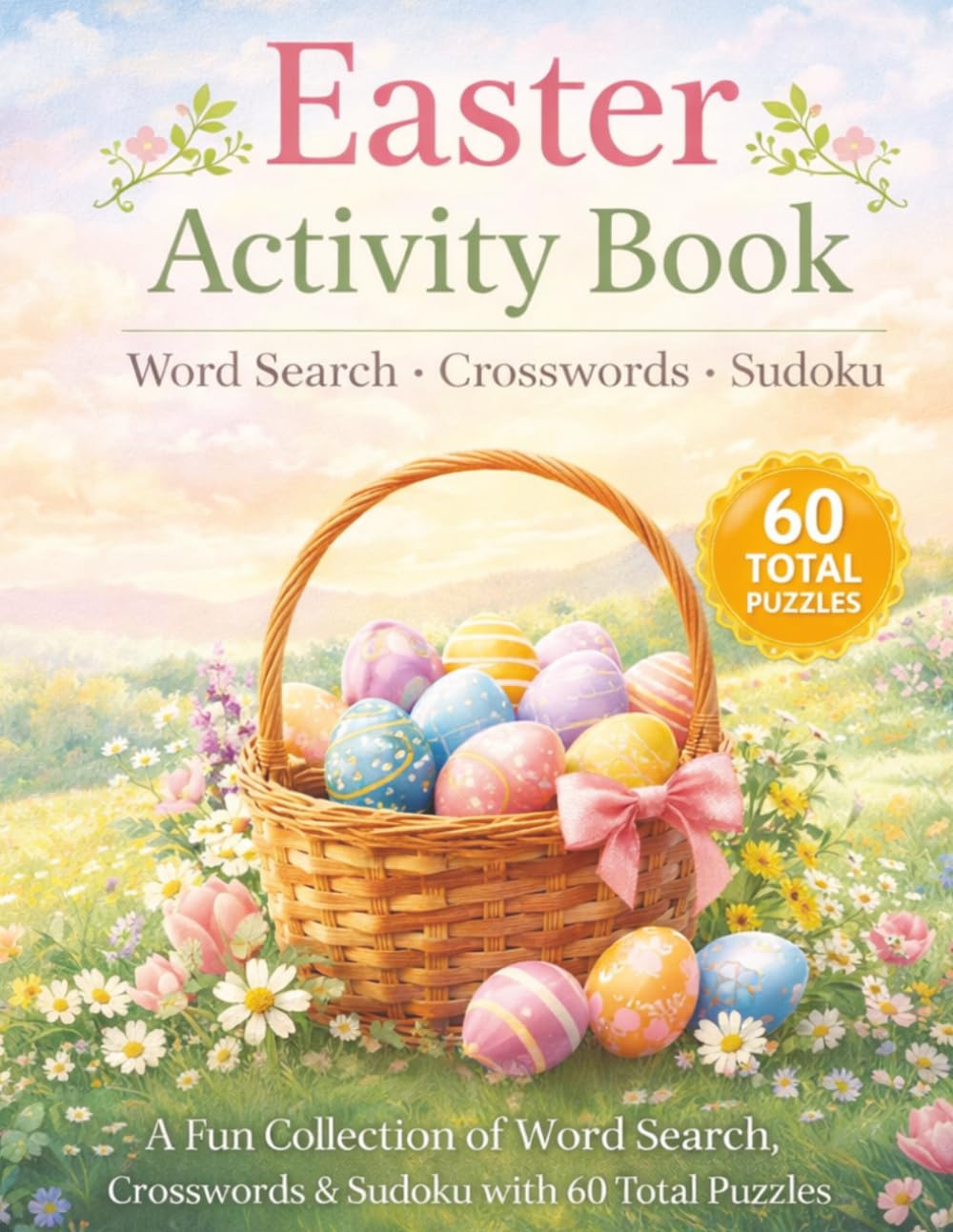 Easter Activity Book: A Fun Collection of Word Search, Crosswords & Sudoku with 60 Total Puzzles