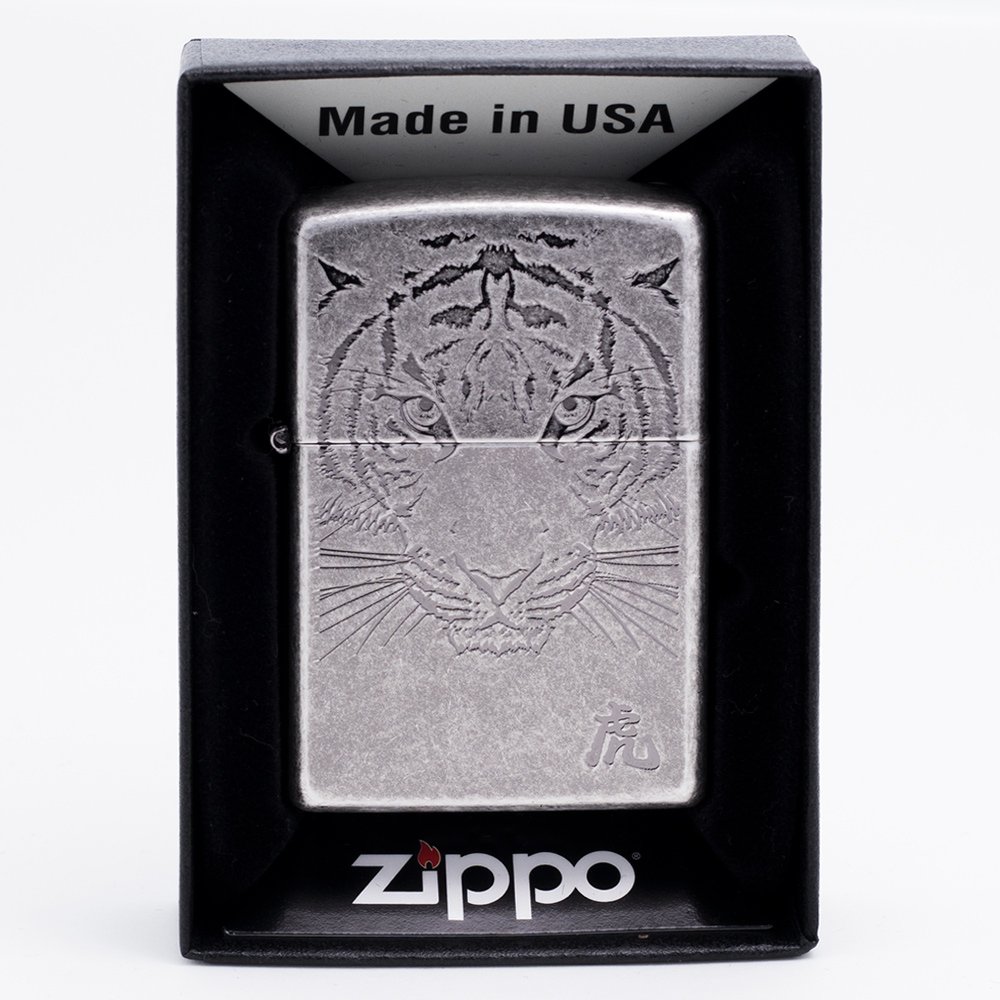 Zippo Tiger Face Sl Lighter Genuine Authentic Original Packing 6
