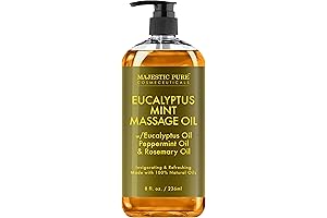 MAJESTIC PURE Eucalyptus Mint Massage Oil