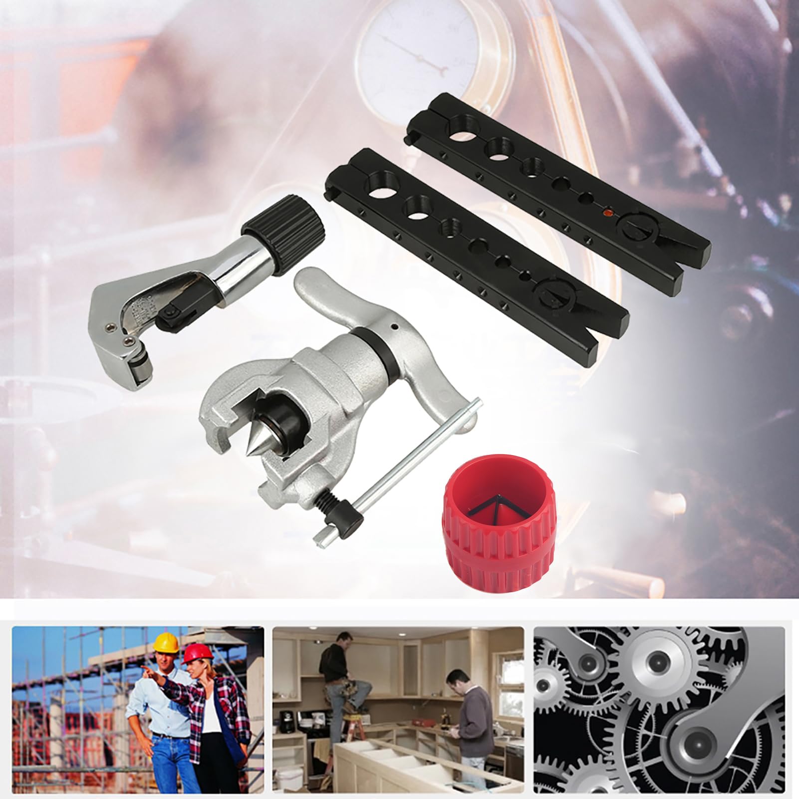 Rohr Exzenter Kegel Bördelwerkzeug Set Kupfer Aluminiumrohr Flare Reparatur Sortiment Kit Rohr Bördel Kit CT-806AM-F CT-274（4-28MM）CT-208（5-35MM）