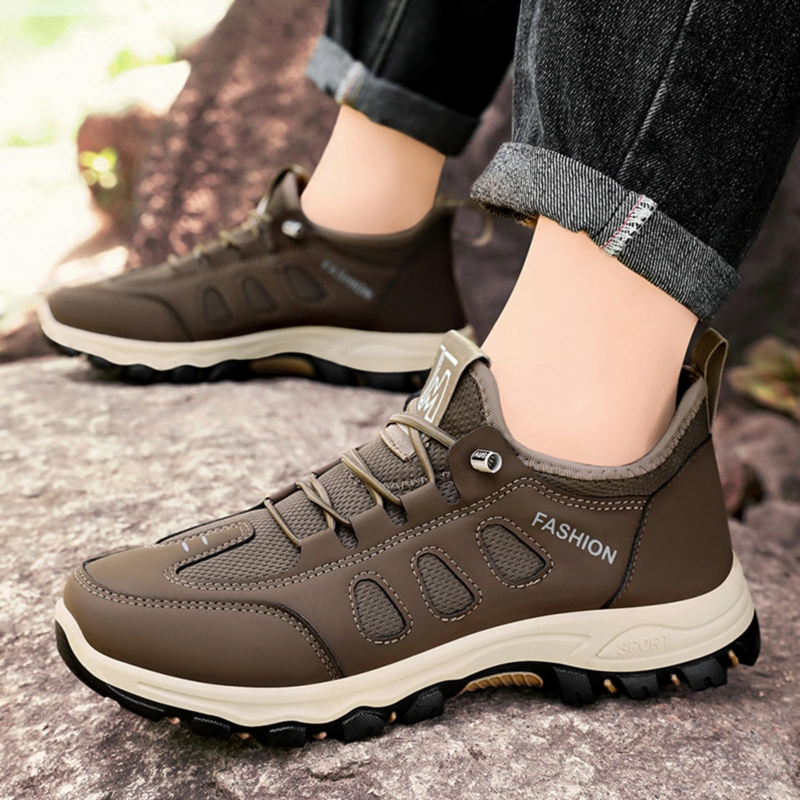 Męskie wsuwane buty trekkingowe lekkie buty outdoorowe