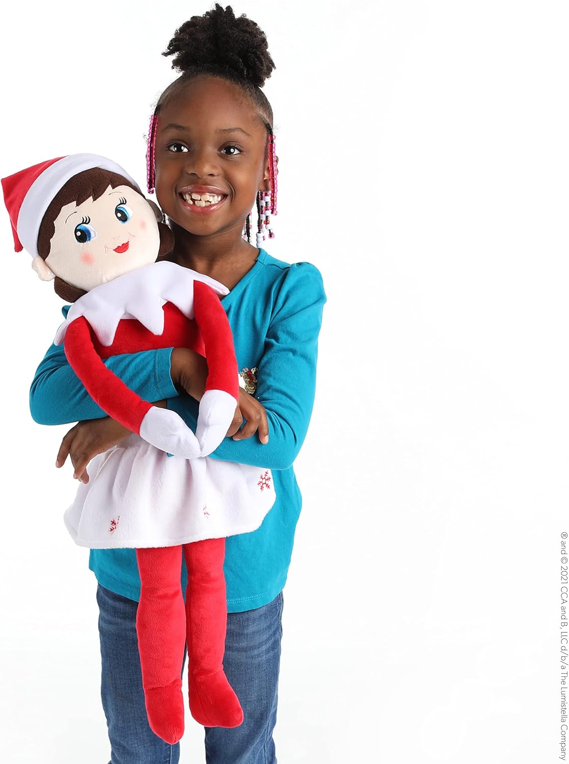The Elf on the Shelf Hugable- 27-inch Scout Elf Plush Toys - Lovable Stuffed Brown Eyed Girl Elf Plush