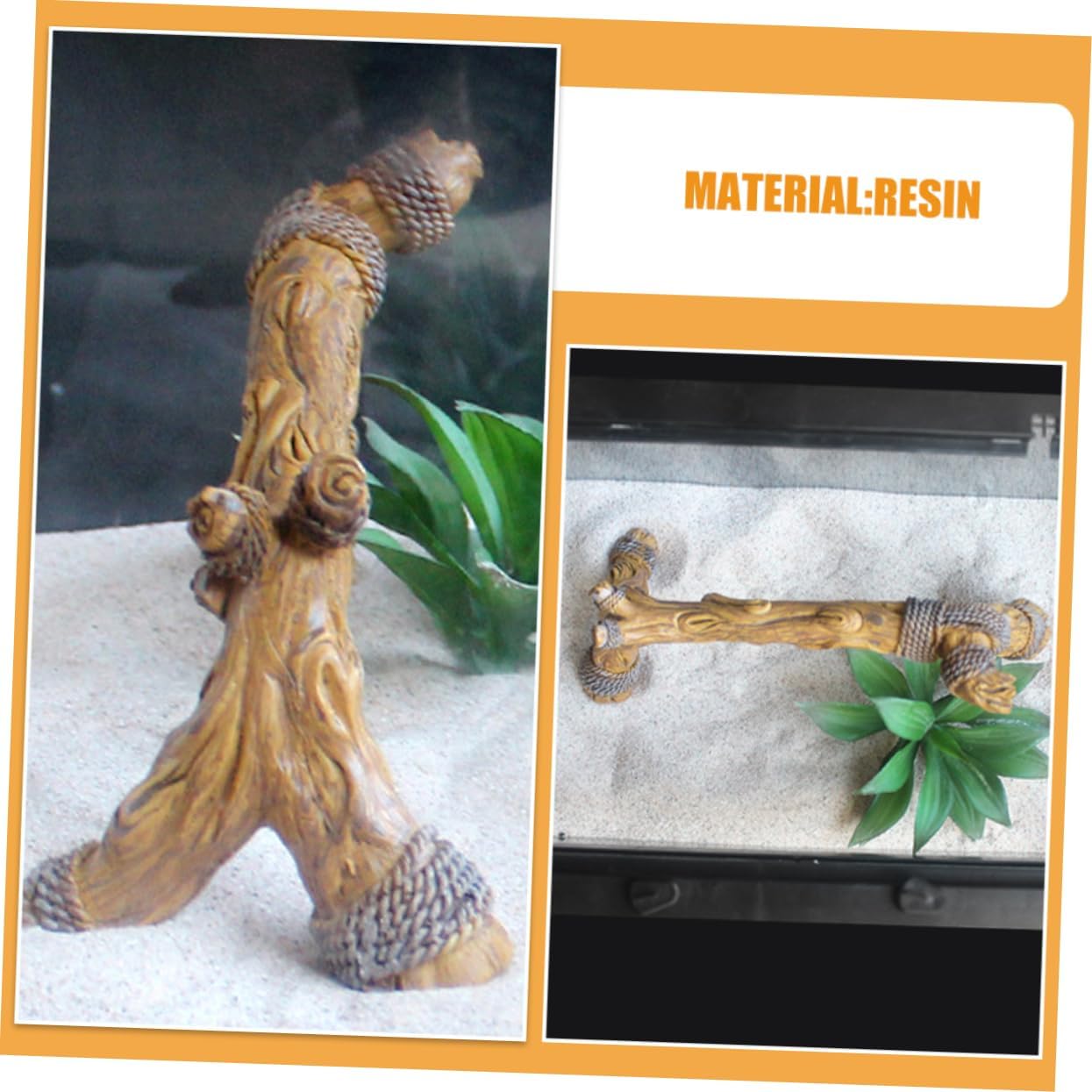 UPKOCH Driftwood Branch for Reptiles Realistic Climbing Decor for Terrariums Snake Habitat and Aquariums for Bearded Dragons Geckos and Chameleons Natural Aesthetic