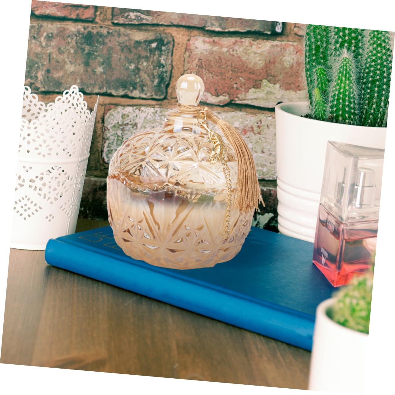 Velas Aromáticas de Cera Natural para Habitaciones Aromaterapia y Ambiente Romántico, Cera Elegante y Decorativa para Interior